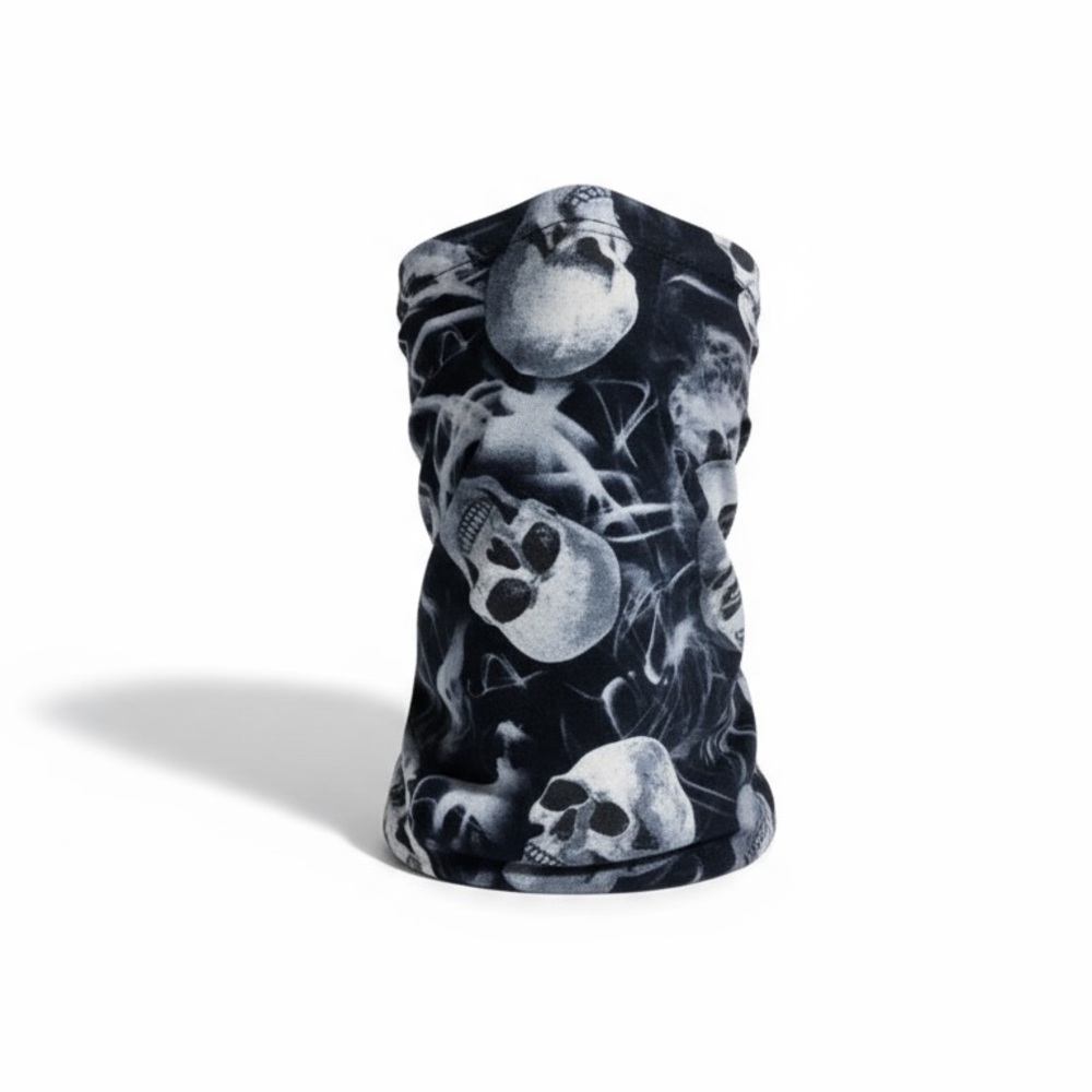 Handmade: Skull Print Sunglasses Case ☻︎ Halloween ☻ Black + White ☻ Edgy Fun